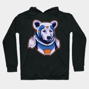 Bear Cyborg Illustration Hoodie